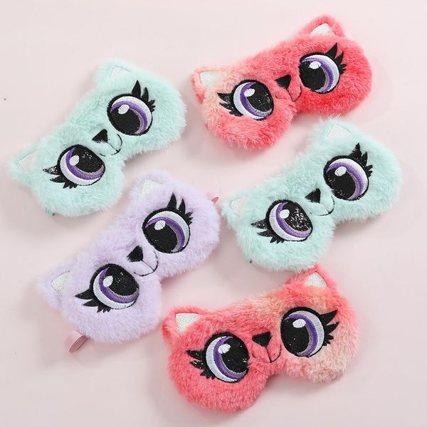 

1pc plush sleeping mask eyepatch panda eye cover lovely cartoon for eye travel relax sleeping eye patch shading eyes mask
