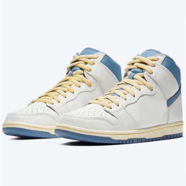 

atlas x dunk sb high lost at sea running shoes men women white blue yellow outdoor sport sneakers skateboard trainers size 36-45