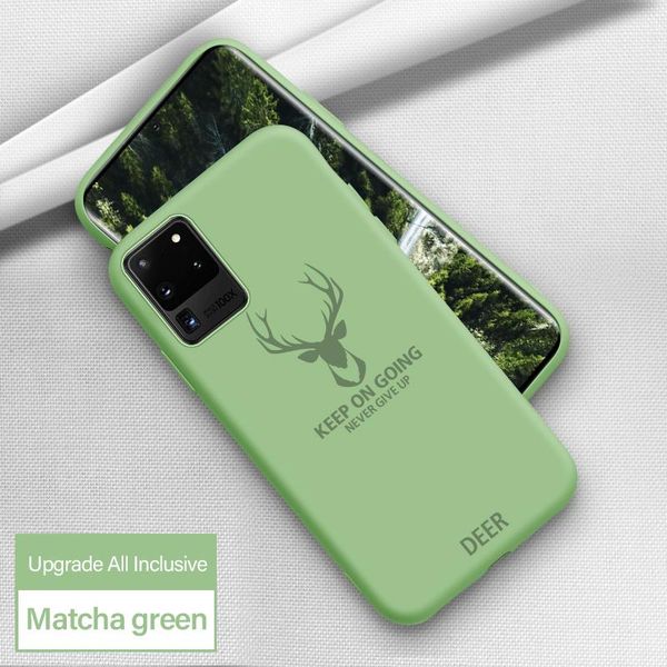 

ultra-thin christmas deer silicone phone case for samsung galaxy s20 s10 e 5g s9 s8 note 20 10 9 8 plus luxury wmtxxs