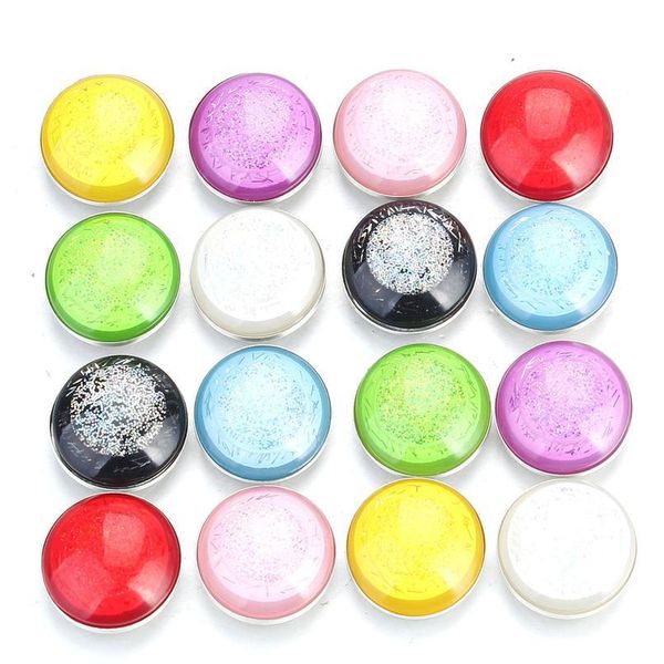 

10pcs/lot new snap button jewelry mixed style ginger resin snap buttons fit snap bracelet bangles button jlloxk