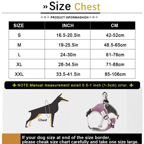 

reflective pet dog harness vest adjustable no pull medium large dog harness soft mesh padded pet vest for dogs walking bbypkl