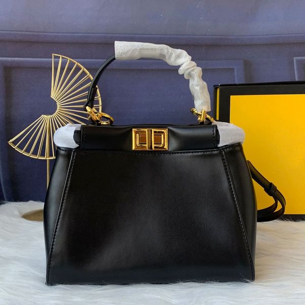 

women plain handbags purse crossbody bags detachable shoulder strap gold square lock fashion tote bag quality