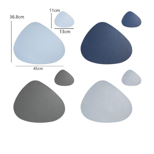 

leather table mats place mat tableware pad placemat table mat heat insulation pu placemats bowl coaster kitchen bbyhwr