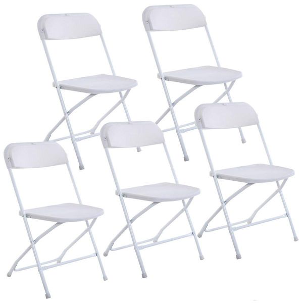 

new plastic folding chairs wedding party event chair commercial white