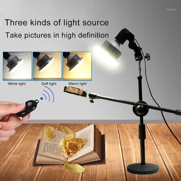 

flash heads mamne table pography selfie ring light deskbeauty led dimmable for youtube live studio video phone holder with tripod1