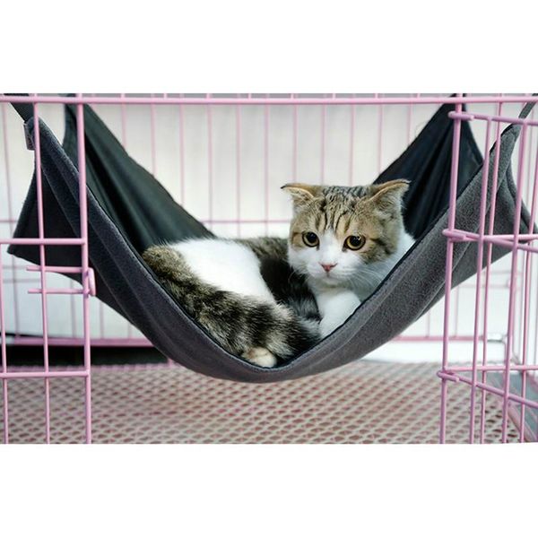 

cat beds & furniture bed plush and waterproof oxford fabric double layers winter summer dual use cats hammock supplies mascotas gatos hamac