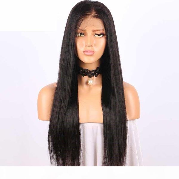 

popular brazilian human hair wigs pre plucked full lace wigs with baby hair brazilian natural hairline lace front wigs for black women, Black;brown
