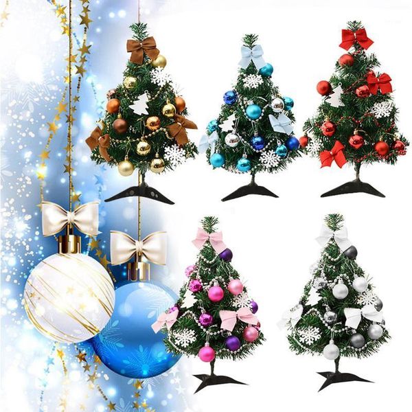 

45cm diy festival christmas tree decorations festival miniature tree xmas ornaments children gift for home christmas decoration1