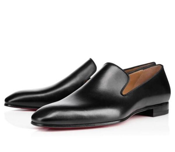 

gentleman party wedding sneaker shoes for red bottom women,men loafers shoes luxury design moccasin flats original box, Black