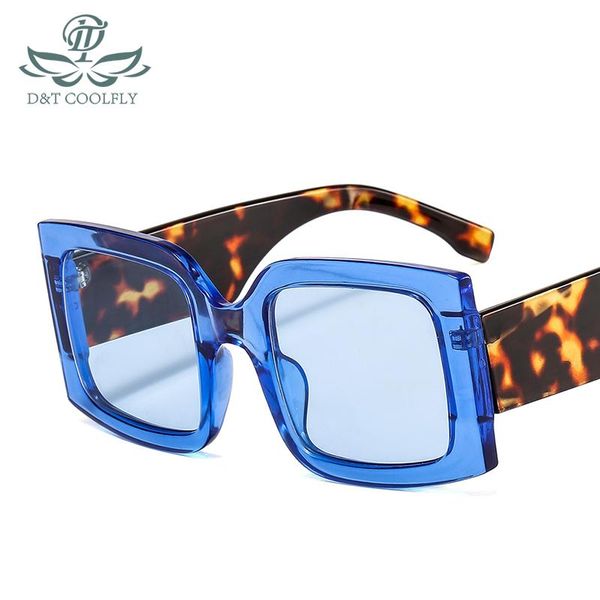 

sunglasses d&t 2021 fashion shield women men leopard transparent trend designer rectangle beach cool, White;black