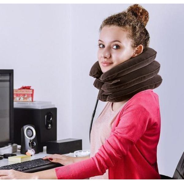 

надувные воздушные компрессорные шеи шейное тяговое воротник о воротничке терапия массаж подушка обезболивающее путешествие подушка автомоби