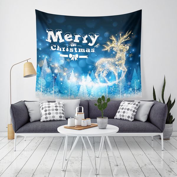 

new arrival 9 styles christmas home decor tapestries beach towel camping blanket bedsheet table-cloth with led light high-definition printin