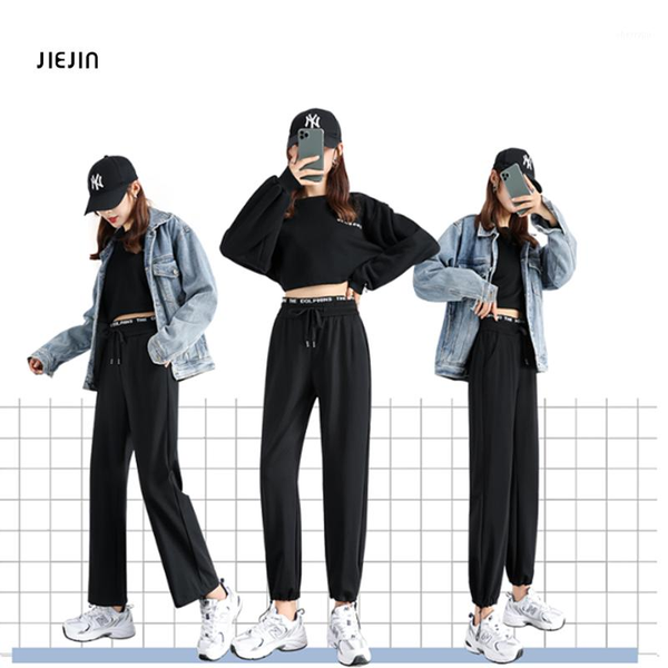 

sports pants autumn women loose pants trousers exercise fitness running jogging trousers workout sport sweatpants1, Black;white