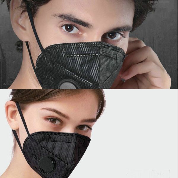 

95% k&95 supply filter black activated carbon factory breathing respirator valve 6 layer designer face mask 95