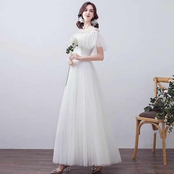

2021 new dress low-cut v wedding gown dressed as a bride rzfk, Blue;red