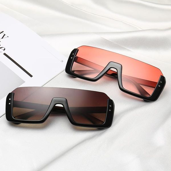 

2020 new fashion semi rimless sunglasses men women retro half frame sun glasses mirror coating lens lenses oculos sol uv4001, White;black