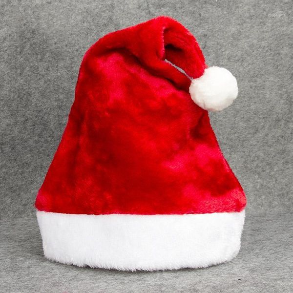 

christmas decorations 1pcs soft plush hats santa claus child cap oranments for home party decoration1