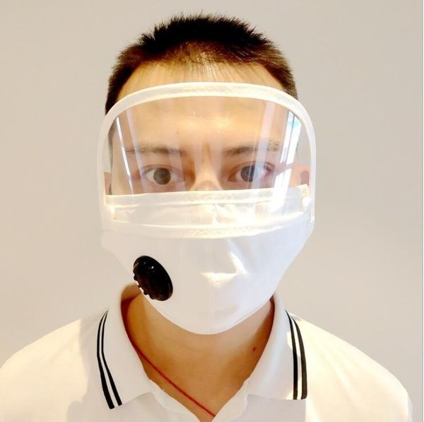 

clear with removable shield washable reusable pm2.5 dustproof cloth face mouth mask self-buying filter dhc526 ydpy#