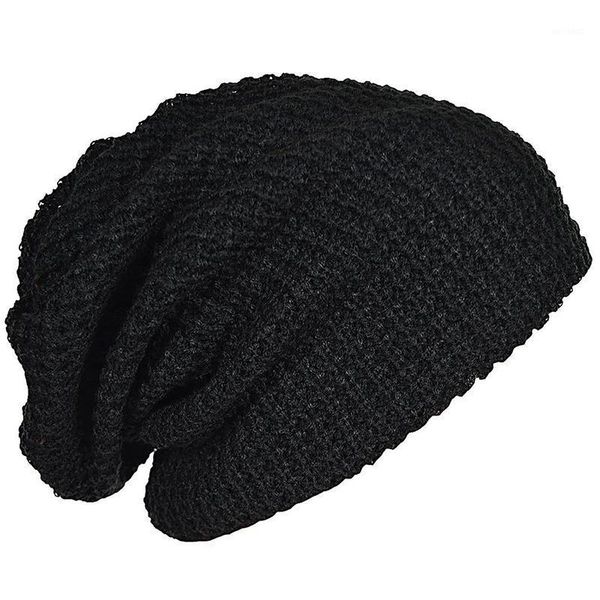 

beanies mens slouchy long beanie knit cap for summer winter oversize black1