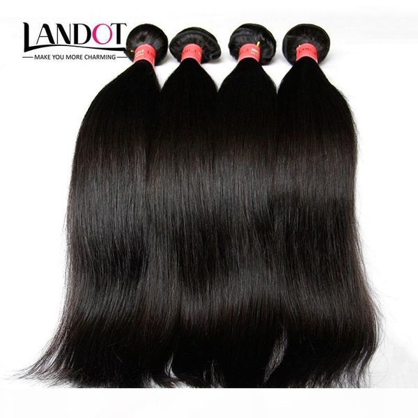 

brazilian straight virgin hair unprocessed human hair weave 4 bundles 8a grade peruvian malaysian indian cambodian mongolian hair extensions, Black