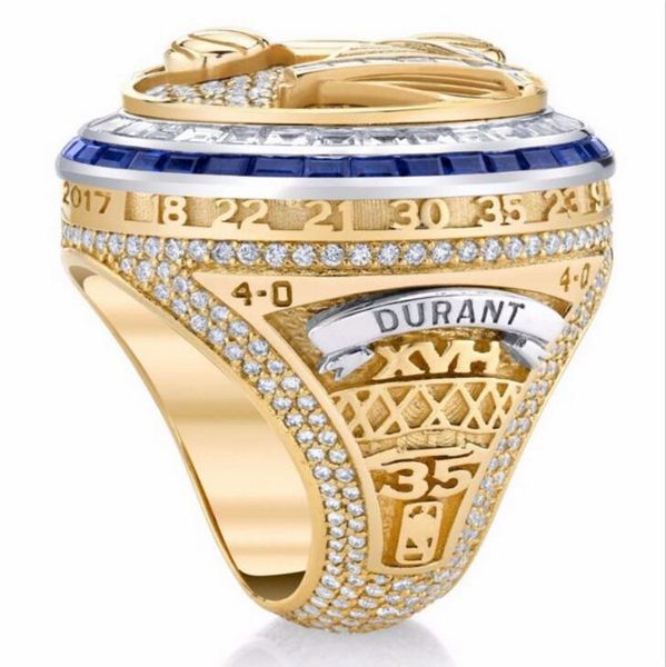 

2015 2017 2018 warriors player's champion ring memorial gift, Golden;silver