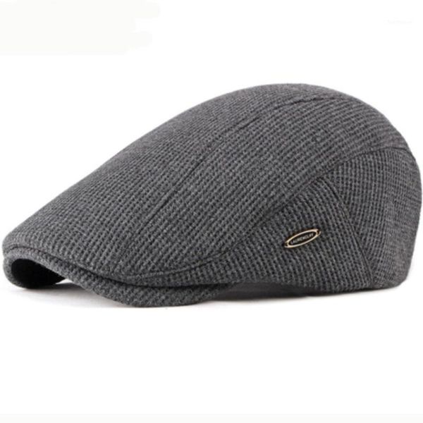 

mz40 beret cap new autumn winter hat caps for men women adjustable ivy newsboy flat cap solid knitted hat berets1, Blue;gray