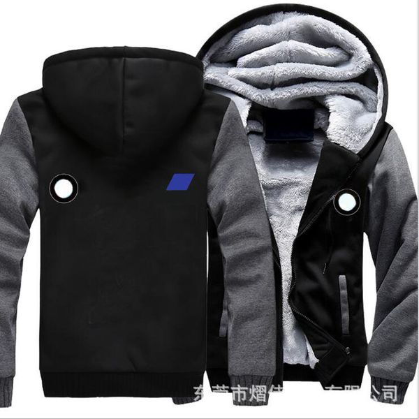 

2021 autumn and winter tide brand trendy quick surrender, car fans street running, zipper cardigan, warm sweater, forest road field pullover