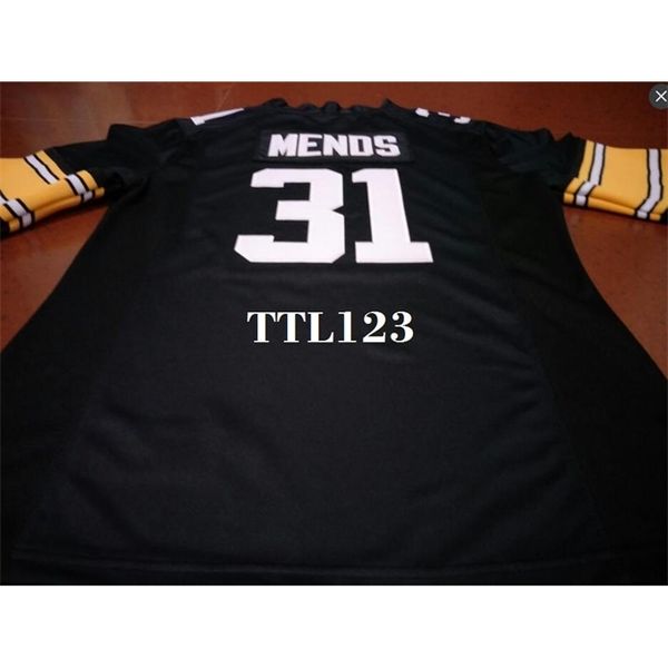 

men #31 aaron mends iowa hawkeyes alumni college jersey s-4xlor custom any name or number jersey, Black