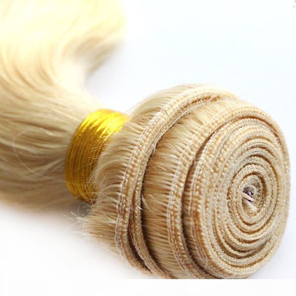 

#60 platinum color 6a double weft body wave 10-30 inchs mongolian hair weave bundles 100% human hair extensions 1pcs 100g, Black