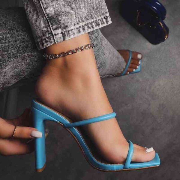 

origin nightclub fashion high-heeled shoes, one foot sandals, candy color, Black