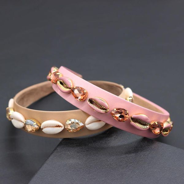 

shell tooth pattern simple headband simple baroque color rhinestone shell ball street shoot catwalk headband 865, Golden;silver