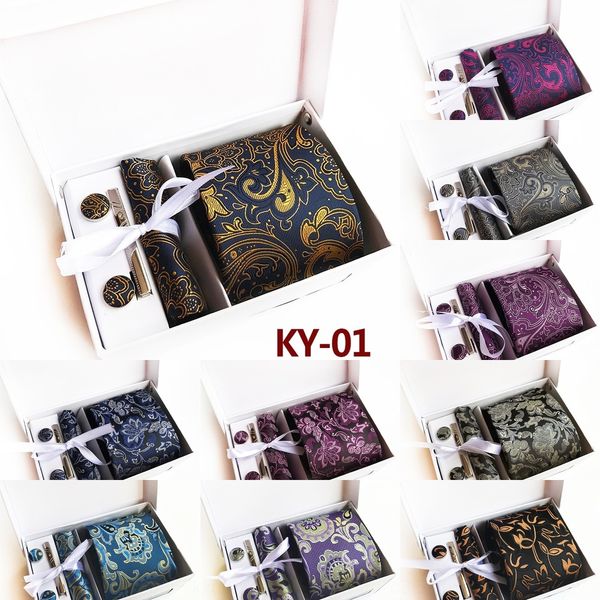 

ypvi cm cotton ties 6 rbocomens box slim tie paisley tie classical floral ties casual neckties vintage skinny for wedding party, Black;blue