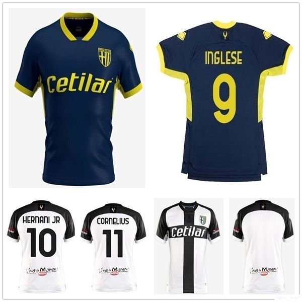 

2020 new parma football jersey hernani jr cornelius inglese grassi kurtic bruno alves ceracolo custom 20 21 parma calcio 1913 soccer shirt, Black;yellow