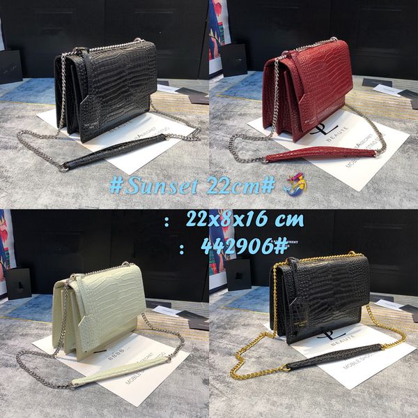 

chain quality luxury handbags designer flap fashion high bag women purses crocodile bags shoulder style crossbody bag bmete