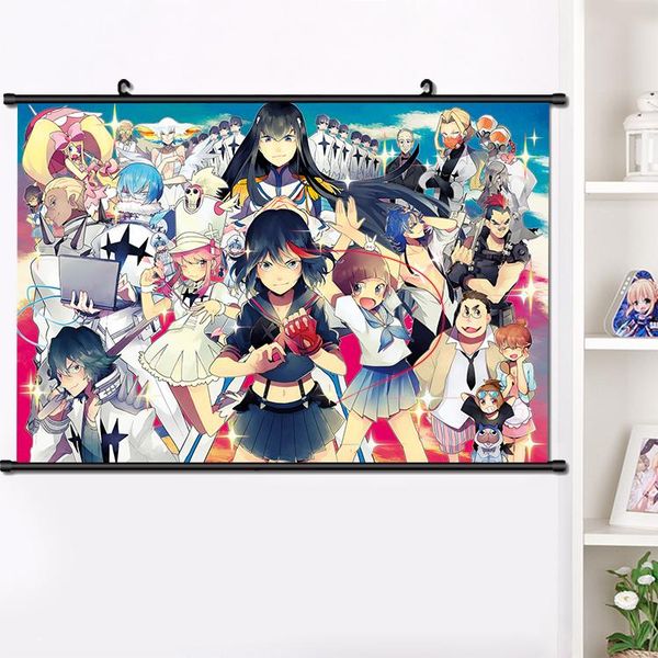 

anime kill la kill matoi ryuuko wall scroll mural poster wall hang poster otaku home decor art gifts 40*60cm