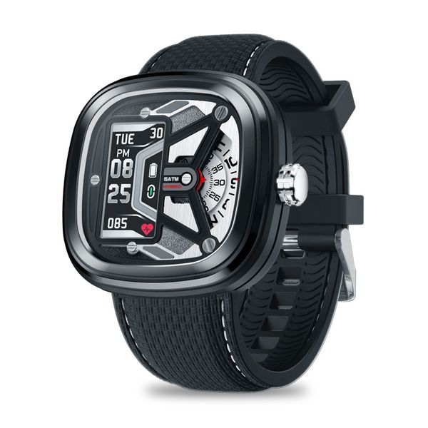 

hybrid 2 android ios heart rate and blood pressure mechanical smart hybrid watch ips display screen, Slivery;brown