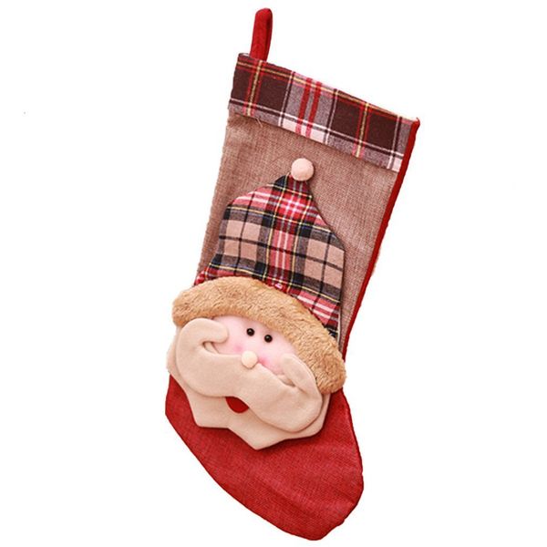 

old decorations socks hanging christmas tree man snowman gift bag 8xqi#