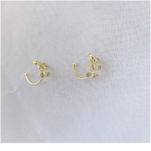 

fashion small ear cuff earring for women ear clip gold color no piercing fake cartilage qylmdc, Silver