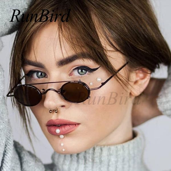 

small round steampunk sunglasses men women retro metal clip on steam punk sun glasses for male vintage gothic goggles 1304r