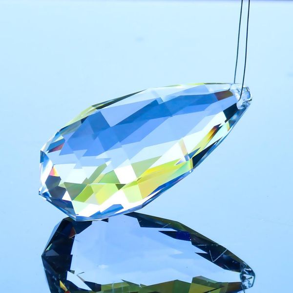 

89mm clear drops crystal prisms suncatcher chandelier crystals pendant diy hanging ornament home decoration lighting accessories h bbypfx