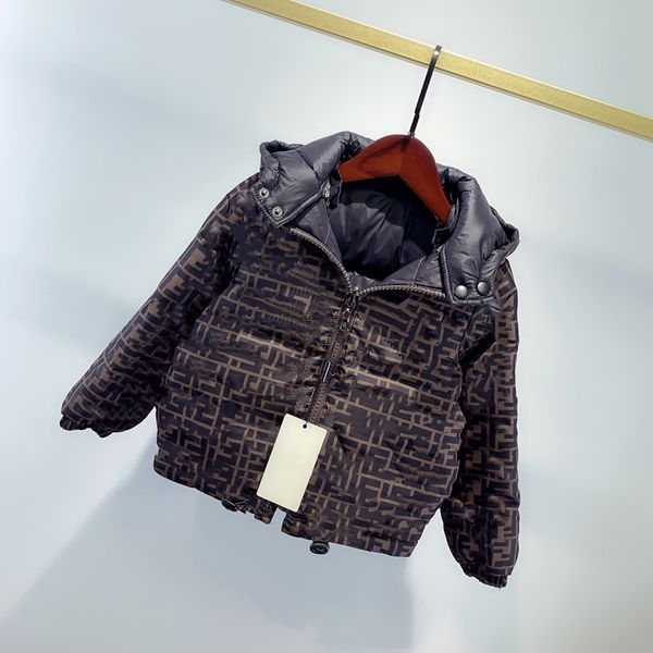 

2021 luxury fashion is for boys and girls to wear double-sided down jackets, children's warm outdoor jackets, delivery, Blue;gray