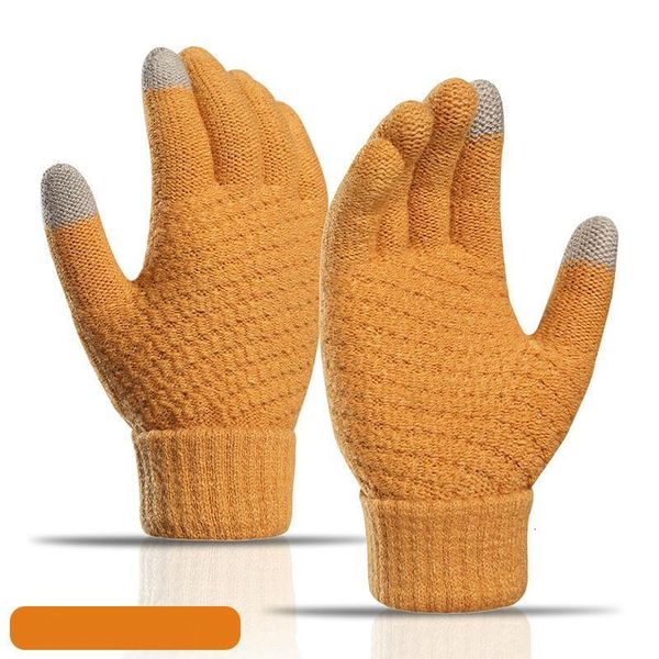 

factorygk9ffactorygk9ffactorydqmystretch men winter women touch warm screen gloves knit mittens imitation wool full fing