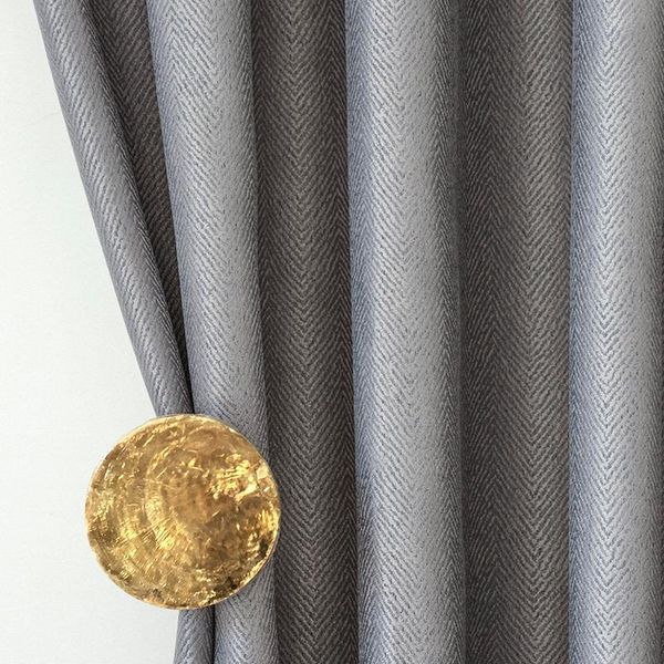 

fish bone texture simple gray modern villa hong kong style high precision blackout curtains for living dining room bedroom