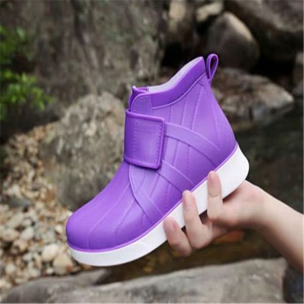 

2021 new autumn winter high-quality fashion anti-slip ladies wearable boots casual women rainboots cpgs, Black