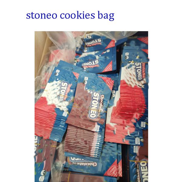 

4 styles 500mg empty stoneo cookie bags holographic packaging gummy edibles mylar bags smell proof bags