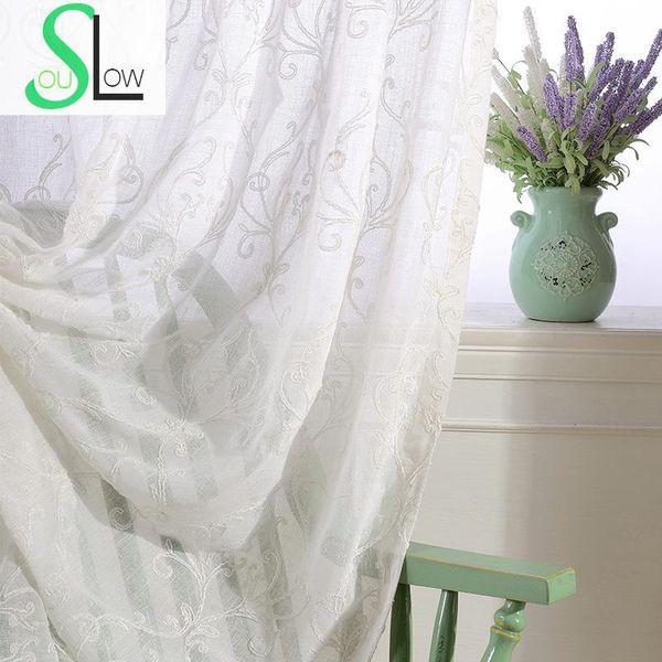 

slow soul white blue simple cotton modern curtains curtain for living room cortinas kitchen bedroom tulle and chinese gardinen