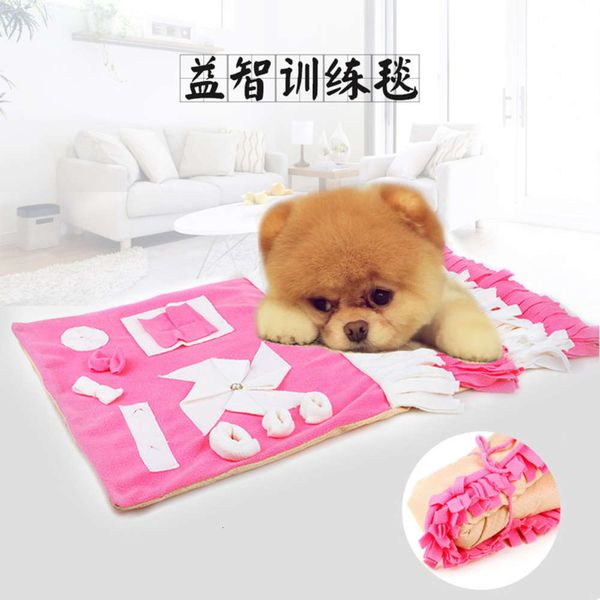 

t dog cat toy smell mat slow food play training blanket pet suppli