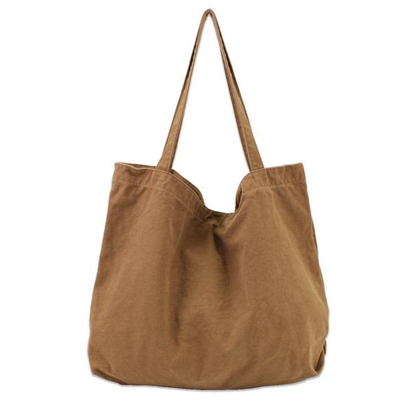 

shoulder bags casual solid color one women's fashion canvas open handbag