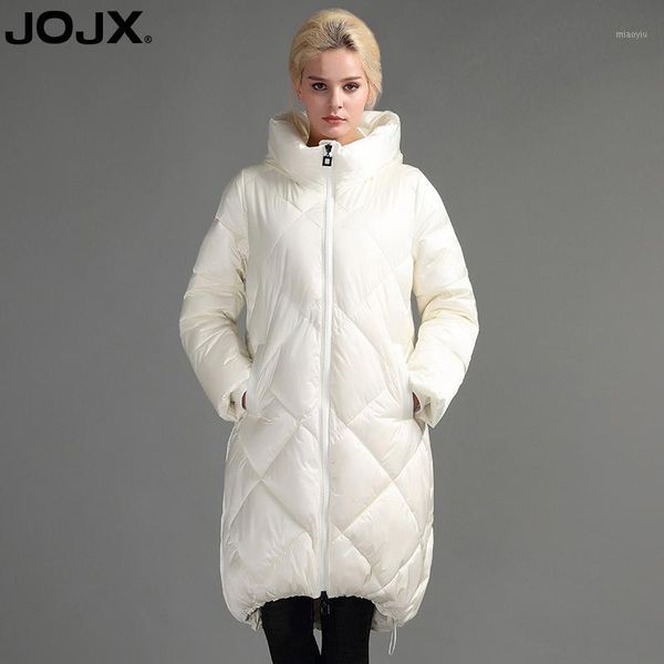 

jojx winter jacket women 2020 winter parka new luxury cloak padded coats women coat jacket long warm down1, Black