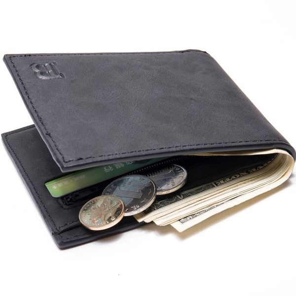 

fashion men wallets mens with coin bag zipper small purses new design dollar slim purse money clip wallet, Red;black